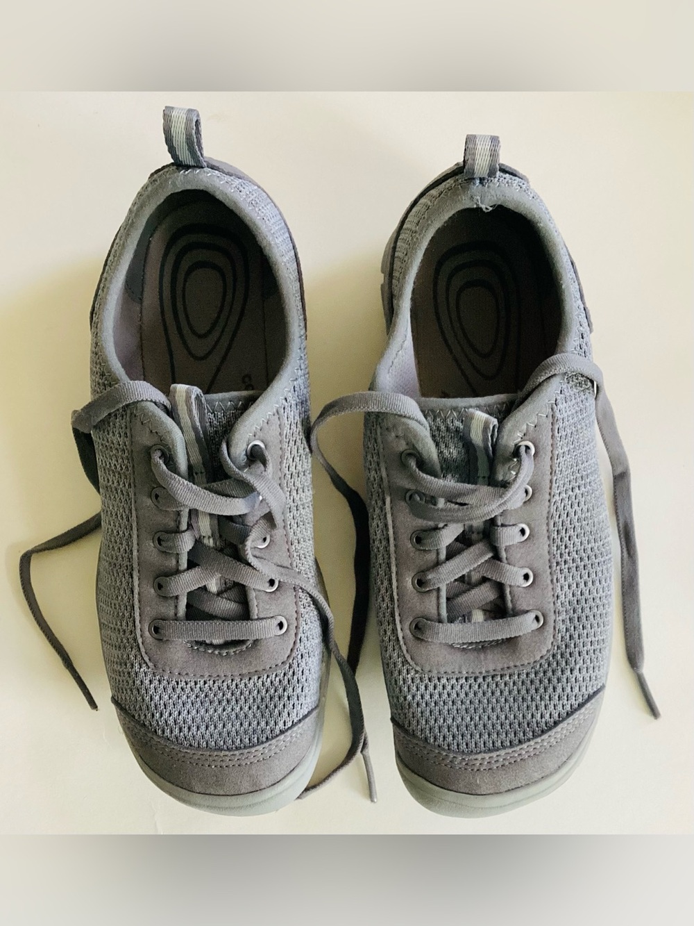 Keen Hush Knit Lace Up Sneakers Gray, sz 7